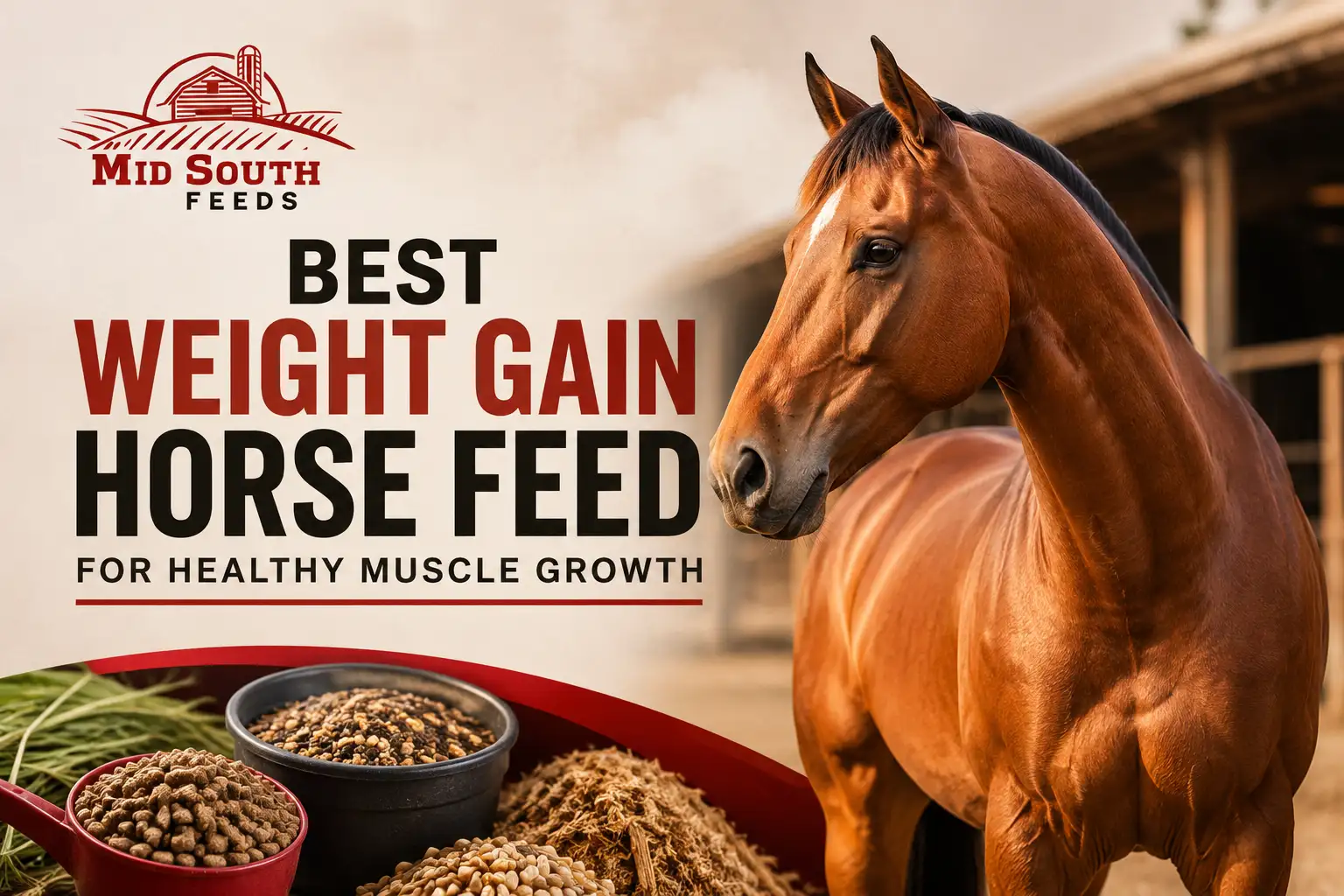Best Weight Gain Horse Feed for Healthy Muscle Growth