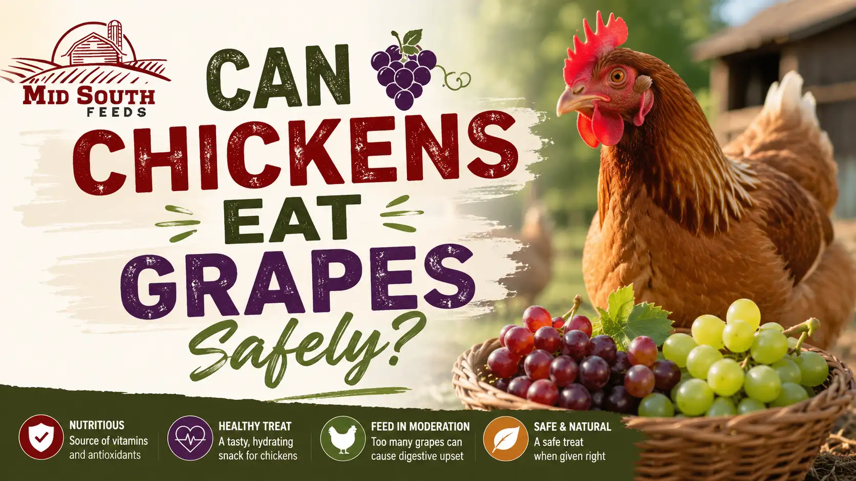 Can Chickens Eat Grapes Safely? A Complete Feeding Guide From Mid South Feeds
