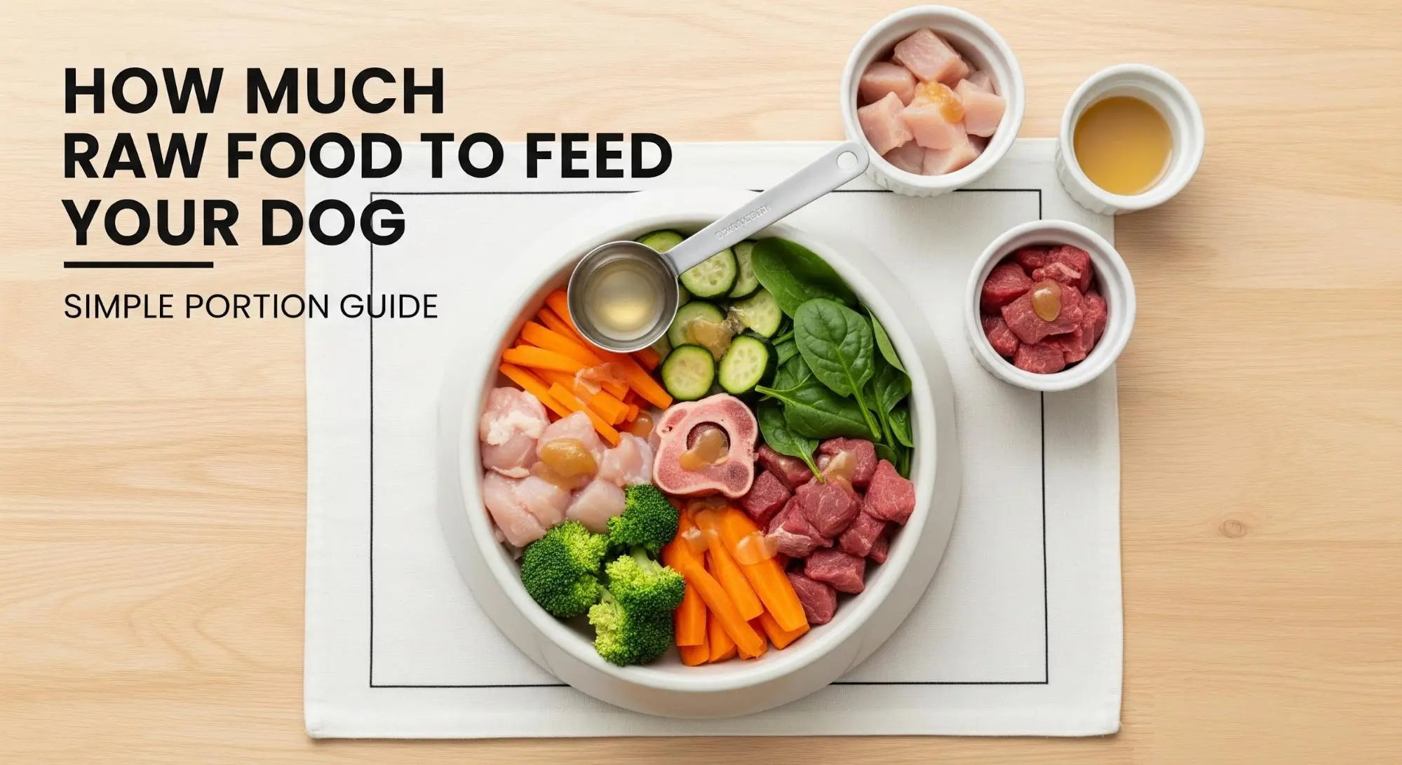 How Much Raw Food to Feed Your Dog Simple Portion Guide