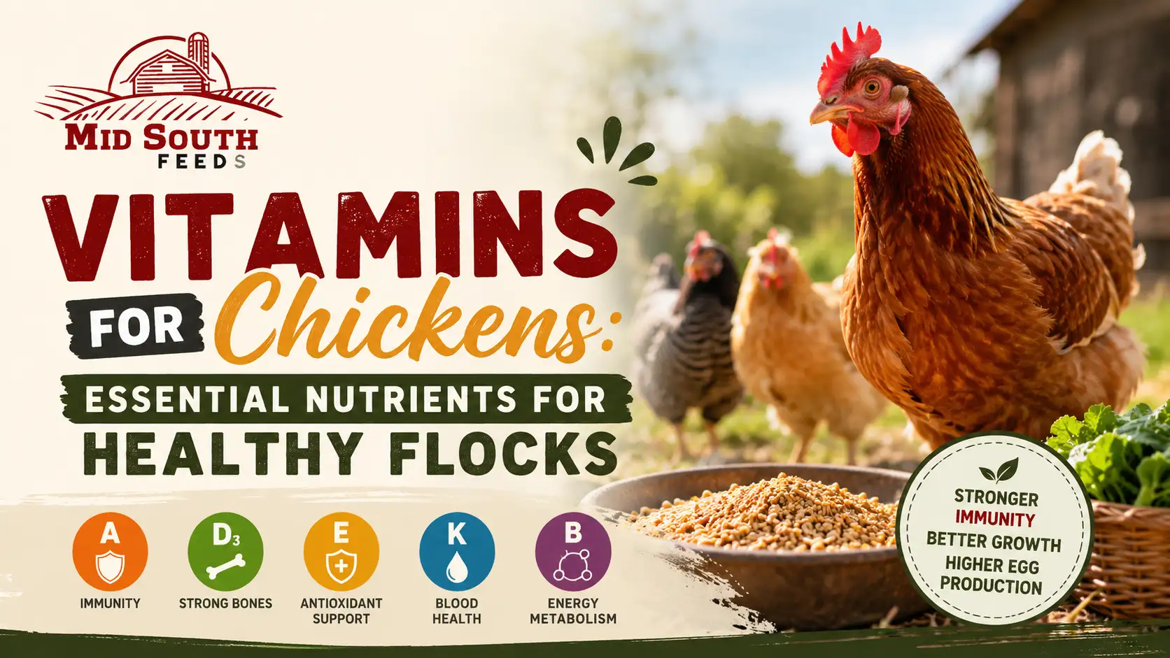 Vitamins for Chickens: Essential Nutrients for Healthy Flocks