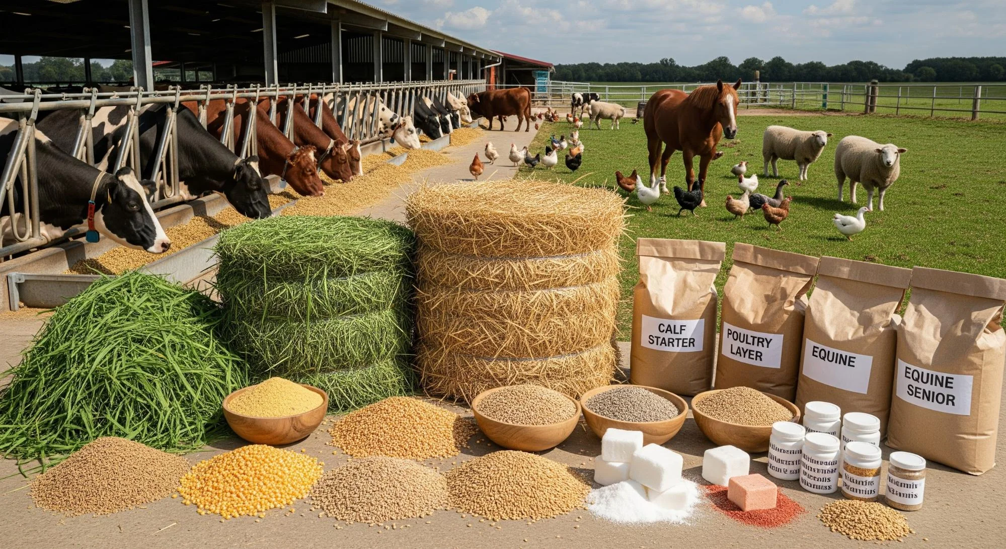 What Are the 6 Types of Animal Feed Explained in Detail Guide