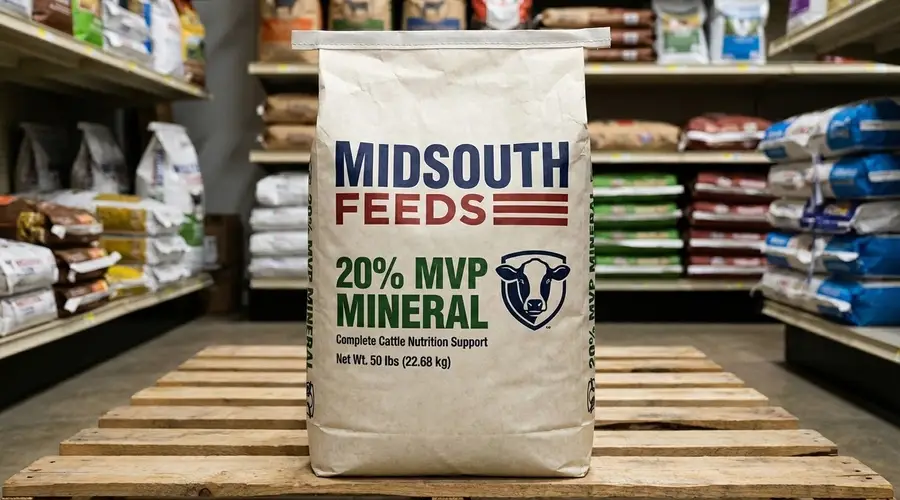 How does 20% MVP Mineral support complete cattle nutrition?
